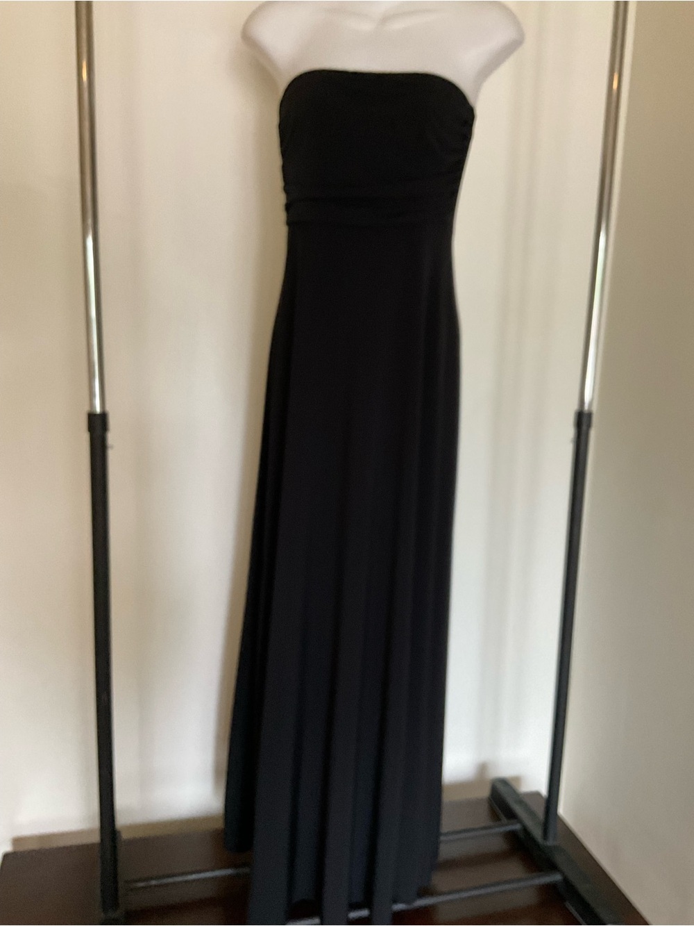 Banana Republic Black Strapless Maxi Dress